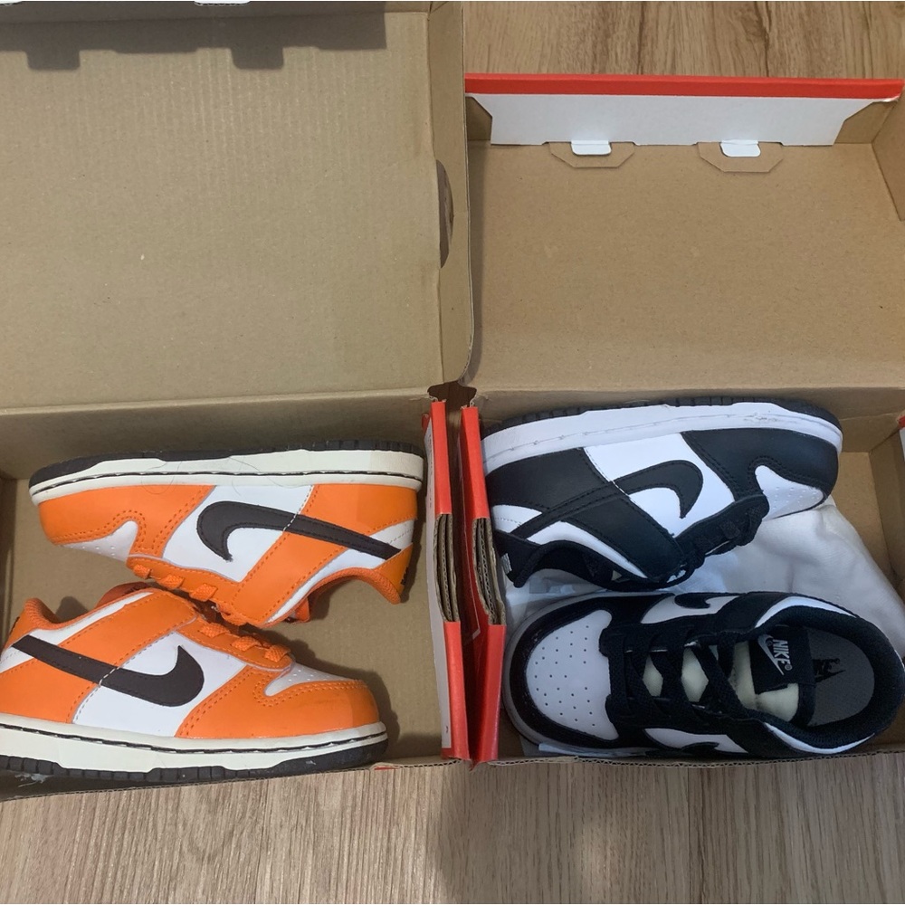 Nike Dunk Low (TDE) Toddler 7C BUNDLE